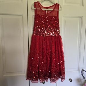 Speechless Size 7 Red Sequin Formal Dress
